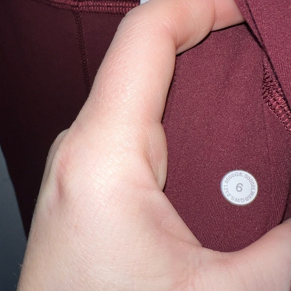 Lululemon Align High-Rise Cropped Jogger - Mulled Wine sz 6 - Picture 10 of 16